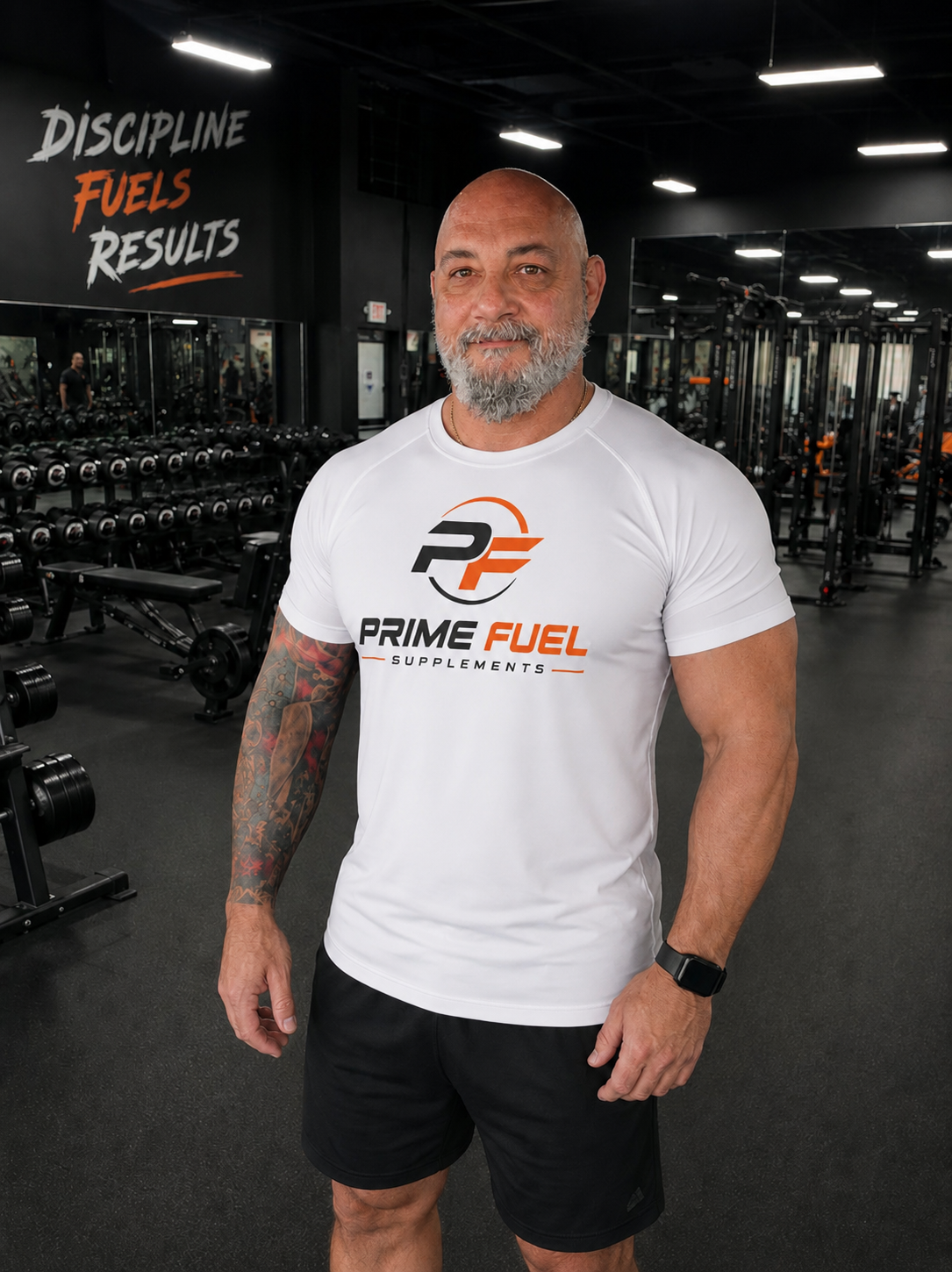 Prime Fuel Rashguard Tee — Athletic Performance Shirt with Logo