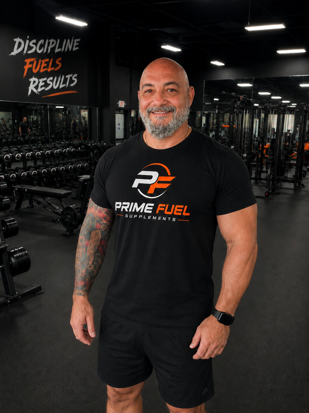 Prime Fuel Rashguard Tee — Athletic Performance Shirt with Bold Logo