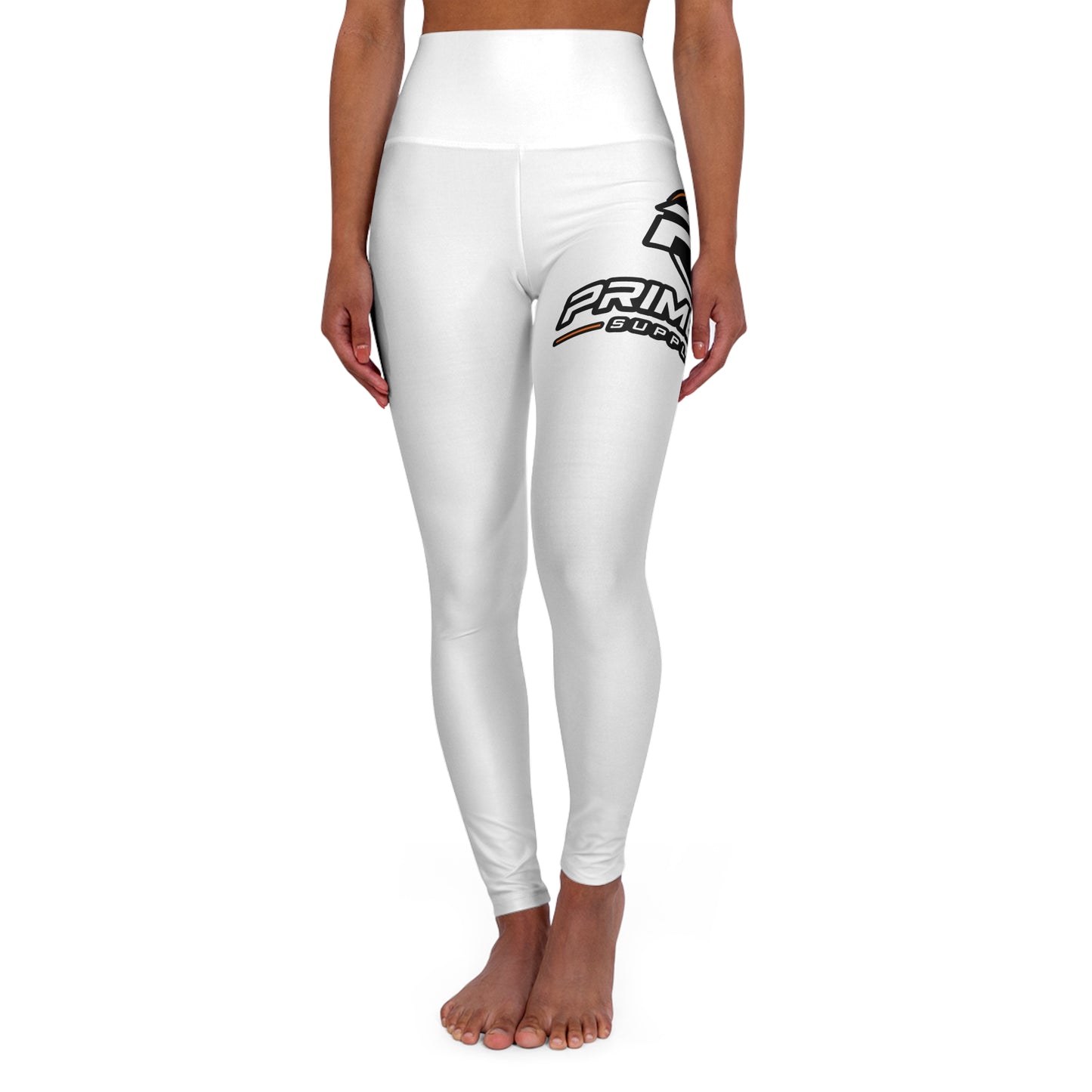 High-Waist Fitness Leggings with Primal Fuel Logo — Yoga & Gym Activewear