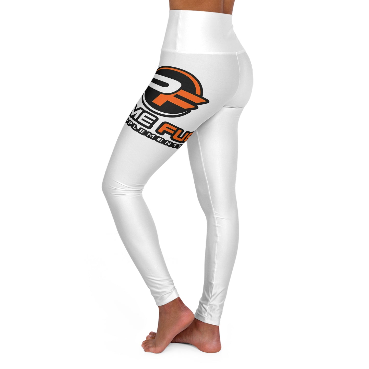 High-Waist Fitness Leggings with Primal Fuel Logo — Yoga & Gym Activewear